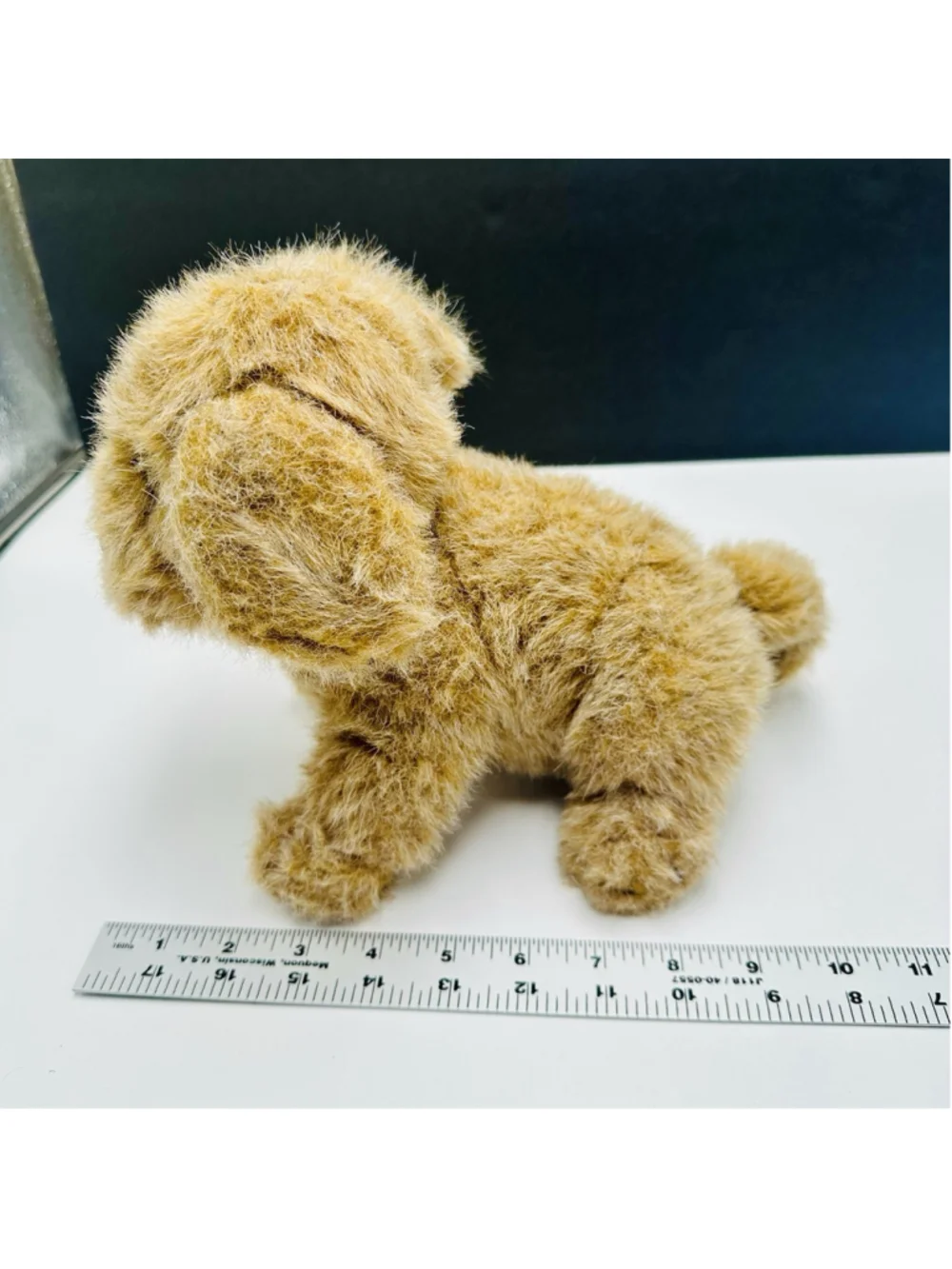 VTG K. B. Bros Puppy Dog Plush 9 Inch Brown Stuffed Animal KB 1980s